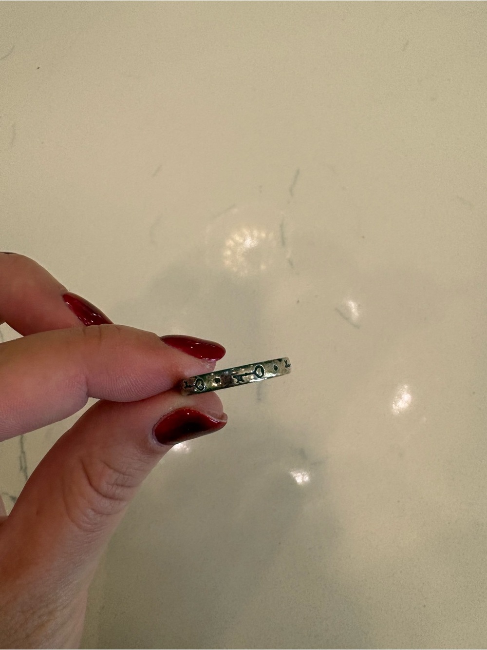 Classic Silver Pavé Accent Women's Band Ring - Silver